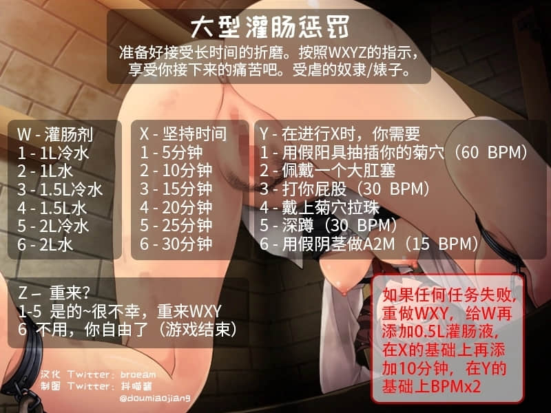 大型灌腸懲罰
