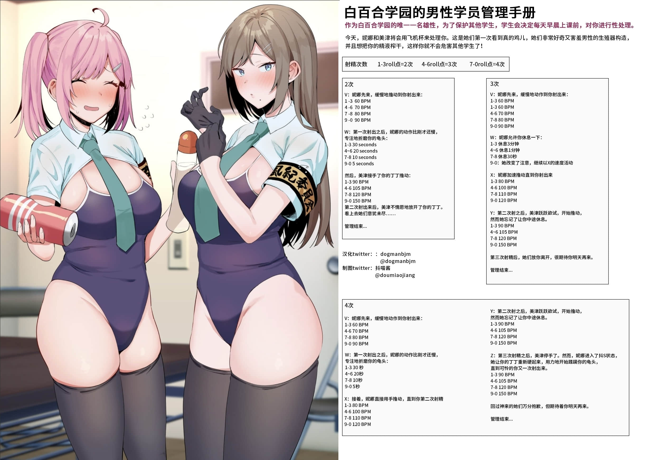 白百合學園的男性學員管理手冊