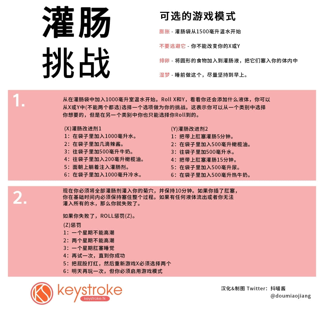 灌腸挑戰