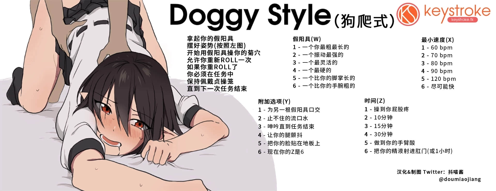 doggy style(狗爬式)