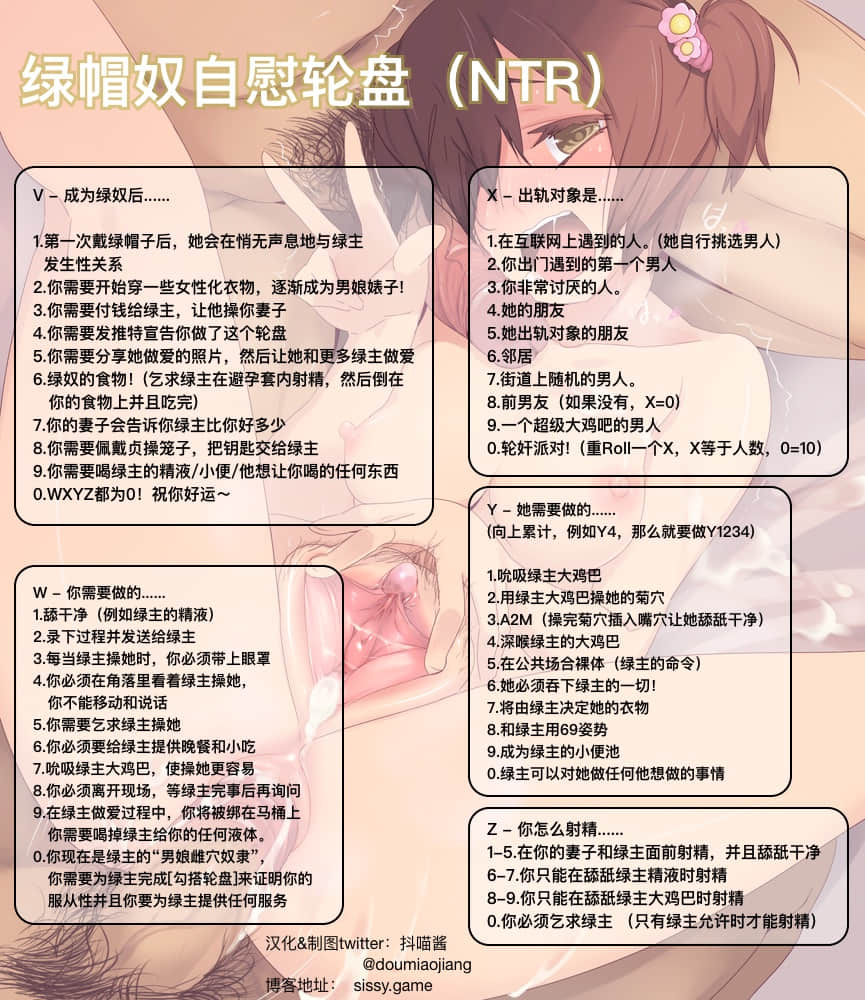 綠帽奴自慰輪盤(NTR)